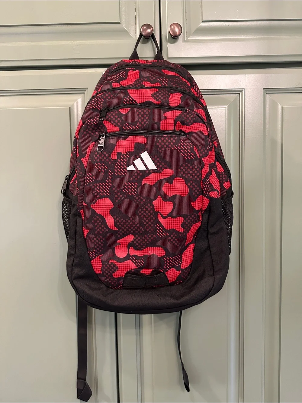 adidas Foundation 6 Red and Black Camo Backpack